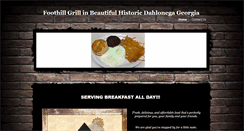 Desktop Screenshot of foothillgrill.com
